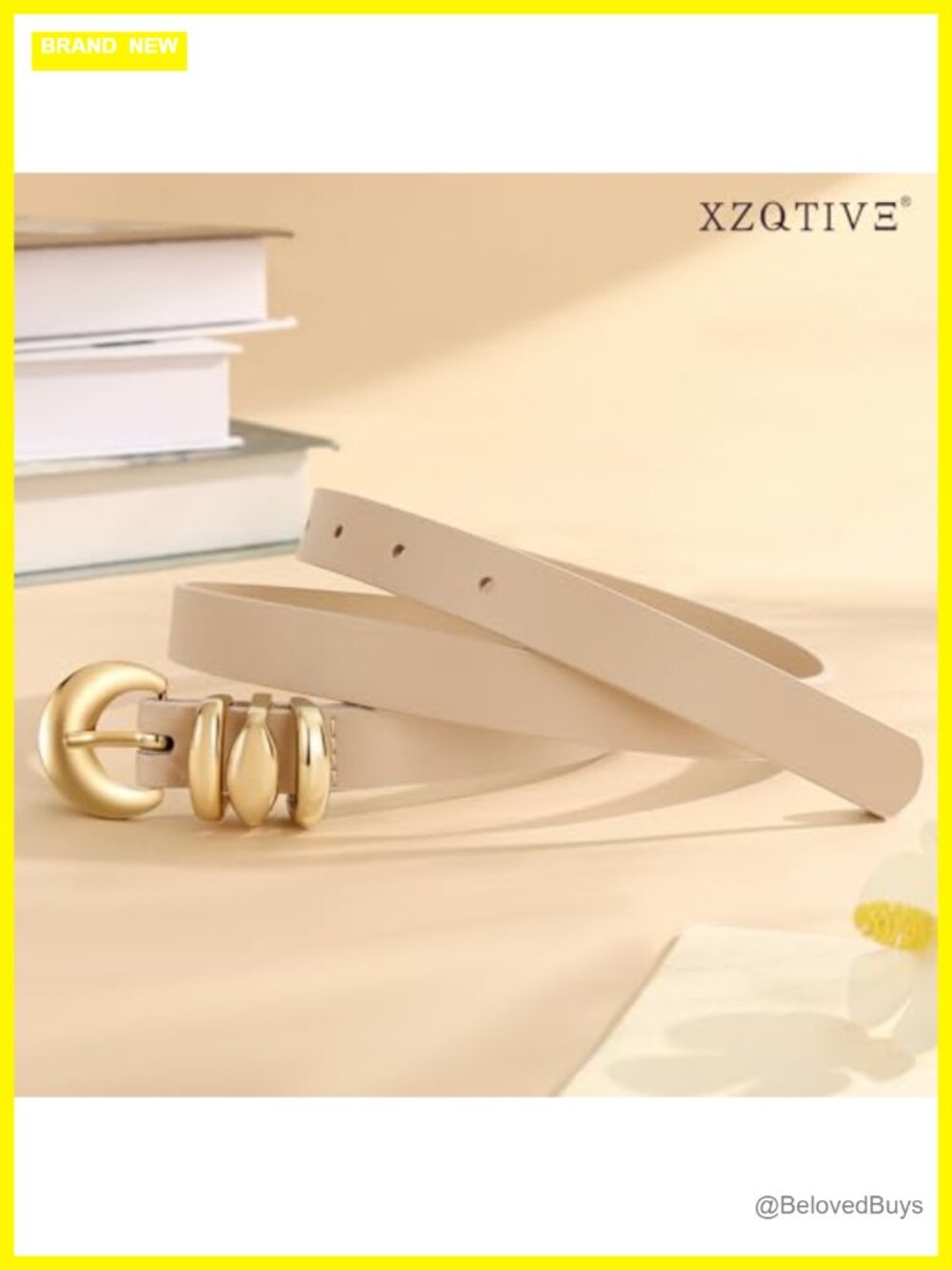 2 Pack Women's Skinny Faux Leather Belts Thin Waist Belt with Gold Buckle - Picture 4 of 5